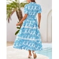 thumbnail image 3 of Vestido GRACE KARIN de verano con estampado floral en A para mujer y bolsillo, 3 of 8