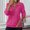 Hot Pink women winter sweater with collar a1, variant on thefmos Women's Fall Winter Collared Long Sleeve Zipper Knitted Pullover Tops Solid Basic Casual Button Down Sweaters Trendy Streetwear Fashion Clothes, Sky Blue M