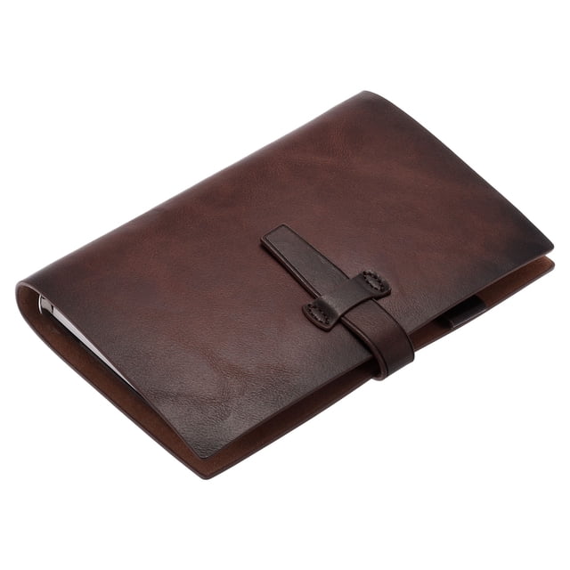 Uxcell A6 PU Leather Binder Journal Refillable Planner Organizer with Buckle Red