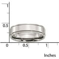thumbnail image 5 of Stainless Steel Ridged Edge 6mm Polished Band, Available in Multiple Sizes, 5 of 9