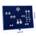 thumbnail image 3 of Fiudx Conjunto de Joyas S925, Elegante Colección de Pendientes, Impresionantes Detalles de Diamantes de Imitación, Estilos Versátiles para Combinar con Cualquier Atuendo, Ideal para Bodas, Fiestas y, 3 of 6