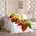 thumbnail image 6 of Lilixerw Clearance Fall Decoraitve Throw Blanket,Thanksgiving Autumn Maple Leaf Throw Blanket,Cute Soft Cozy Lightweight Warm Fuzzy Plush Fleece Blankets and Throws,for Couch Sofa Bed Living Room, 6 of 6