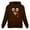 Brown, variant on Tstars Thanksgiving Teen Hoodie Funny Turkey Face Sweatshirt for Men X-Large Brown