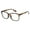 Gold, variant on EcoNest Unisex Square Transparent Lens Glasses (No )
