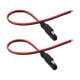 thumbnail image 1 of ckepdyeh 2 piezas Cable de extensión SAE de 18 AWG, conector rápido SAE de 2 pines, enchufe de desconexión, cable de enchufe SAE para panel de batería solar de 10 A, 1 pie/30 cm, 1 of 8