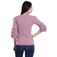 thumbnail image 4 of Moomaya Blouses pour Femmes Hauts Mode Imprimé Manches Évasées Robe Vêtements Décontractés, 4 of 4