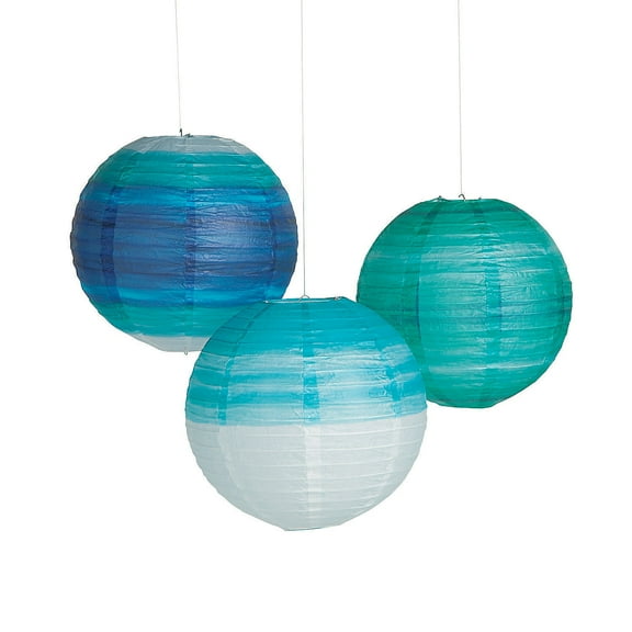 Coastal Seaside Lanterns - Party Decor - 6 Pieces