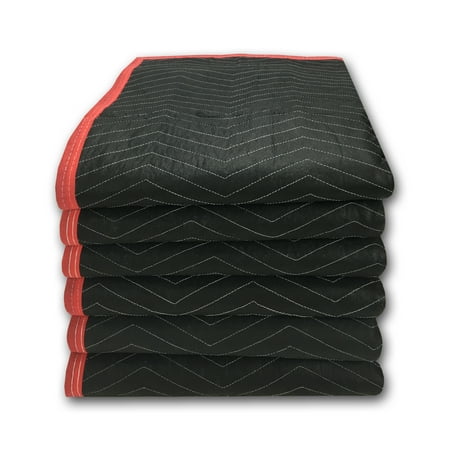Uboxes Deluxe Moving Blankets, 72 x 80 in, 5.42lbs each, 6 Pack