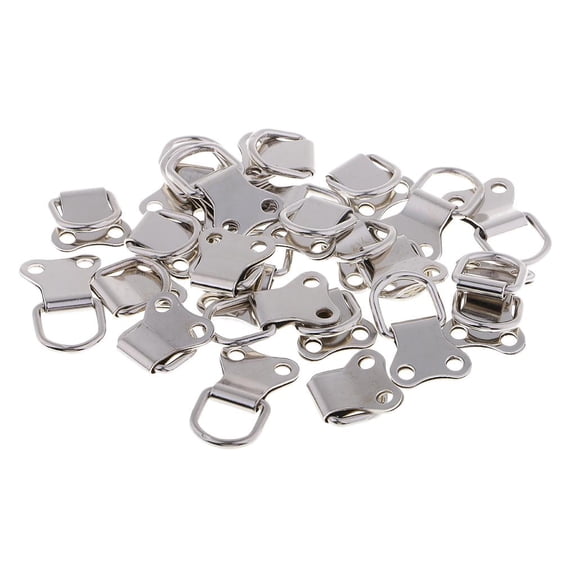 25 Pieces D- Photo Holder Picture Hanger Wooden Photo Frame Hooks for Home Decoration Supplies (35 x 22mm)