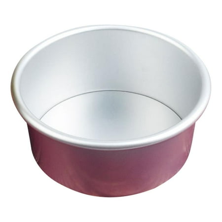 

Aluminum Alloy Round Cake Mould Candy Jelly Pizza with Removable Loose Bottom Chiffon Bakeware for Wedding Birthday 8 inch