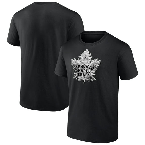 Men's Black Toronto Maple Leafs Iced Out T-Shirt