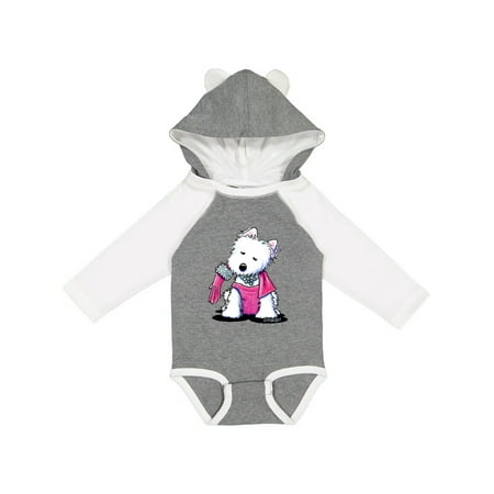 

Inktastic Material Girl Westie Dog Gift Baby Girl Long Sleeve Bodysuit