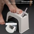 thumbnail image 2 of Tabouret de Douche Antidérapant, Conception Multifonctionnelle, Repose-Pieds en Plastique pour Raser les Jambes, 2 of 8