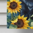 thumbnail image 2 of Schipperke in Sunflowers House Flag 28 in x 40 in, 2 of 7