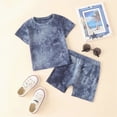 thumbnail image 2 of HCNTES Baby and Toddler Boy Clothes Set 2-Piece, Cotton Tie-Dye Shirt & Shorts Summer Outfit 2-Pack, 2 of 4