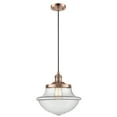 thumbnail image 2 of Innovations Lighting  Franklin Restoration Oxford - 1 Light 12" Cord Hung Mini Pendant Clear/Antique Copper, 2 of 5