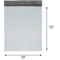 thumbnail image 2 of White Poly Mailers Envelopes Shipping Bags Self Sealing 2.5 Mil (10x12 (50 Pieces)), 2 of 2