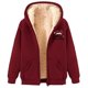 thumbnail image 5 of WILLBEST Sudadera Larga para Mujer, Estilo Casual de Invierno, con Cremallera, Forrada, con Estampado Festivo Chaqueta Suave, Cómoda y Cálida, Ideal para Deportes Al Aire Libre y Uso Diario Mediana, 5 of 5