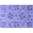 thumbnail image 1 of Ahgly Company Machine Washable Indoor Rectangle Abstract Blue Modern Area Rugs, 5' x 7', 1 of 4