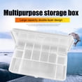thumbnail image 3 of Caja organizadora de almacenamiento de anzuelos de señuelo de doble capa caja contenedora de almacenamiento de aparejos de pesca caja portátil de 11 compartimentos para aparejos de pesca FLhrweasw Nuevo, 3 of 6