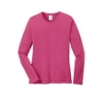 thumbnail image 5 of Port & Company Adult Female Women Long Sleeve Core Cotton T-Shirt, 5 of 6