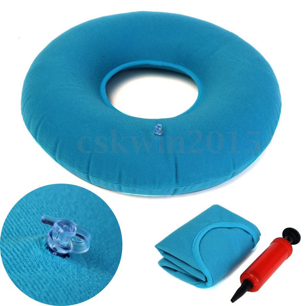 Inflatable Hemorrhoid Seat Cushion Pain Relief Treatment for Hemorrhoids, Bed Sores, Prostate