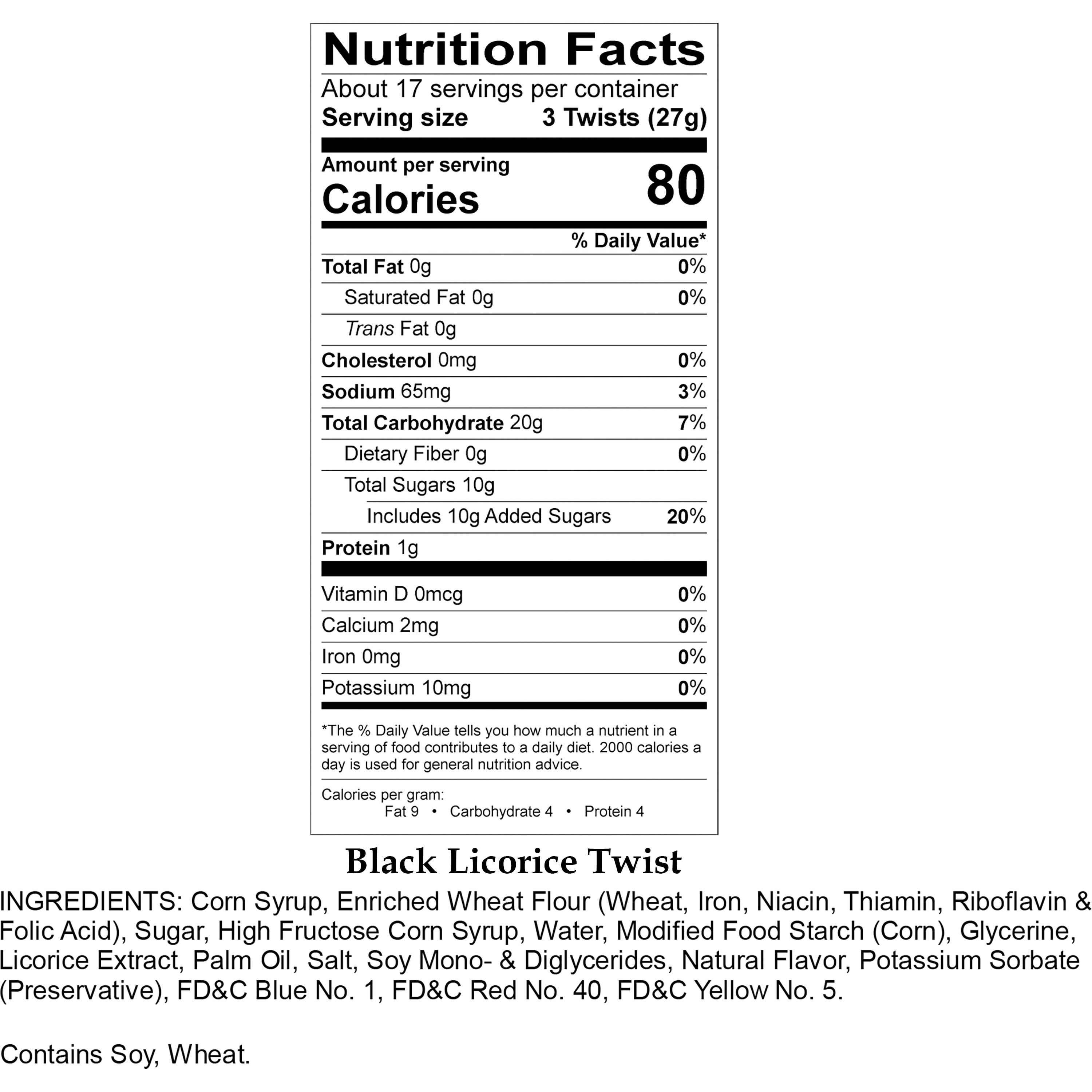 Amish Licorice Twists - Three 16 Oz Pkgs - Black