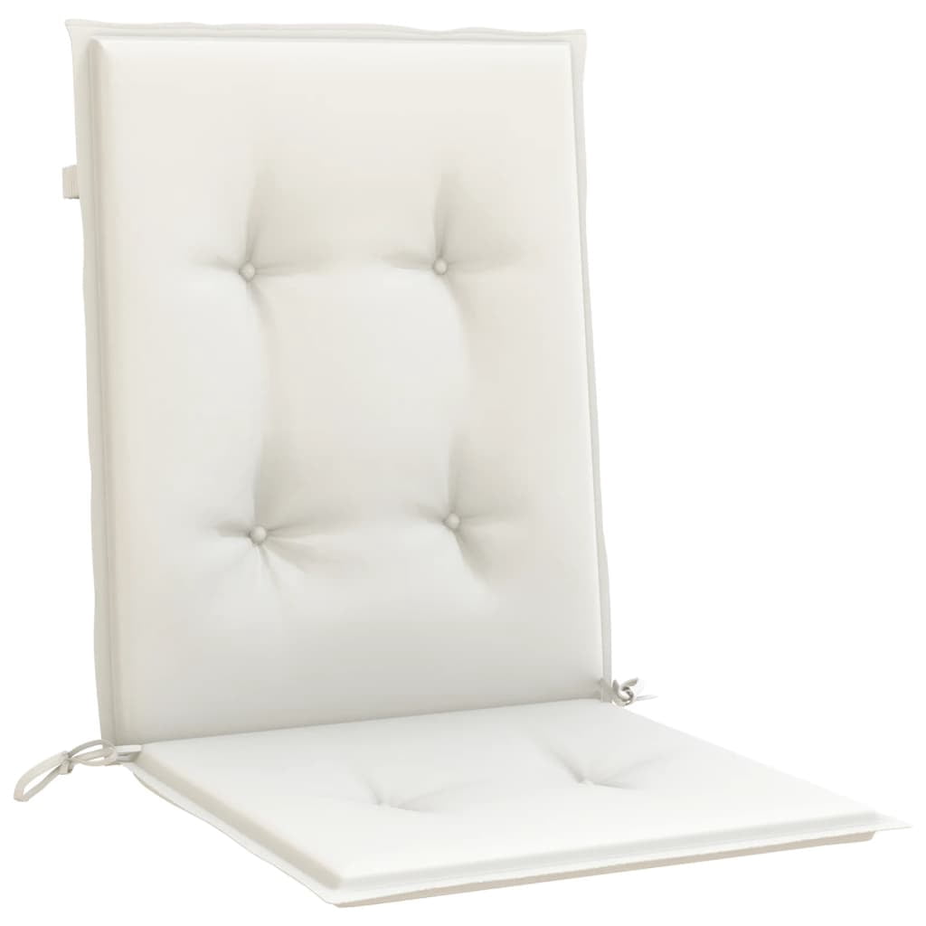 vidaXL Lowback Chair Cushions Seat Pad Outdoor Garden Patio Furniture Fabric