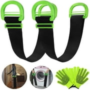 Adjustable Lifting Moving Straps 2 Pack Lifting Straps for Moving Furniture, Boxes, Mattress, Heavy Objects, Widen Handle Lifting Belts with Non-Slip Gloves Supports Up to 600lbs