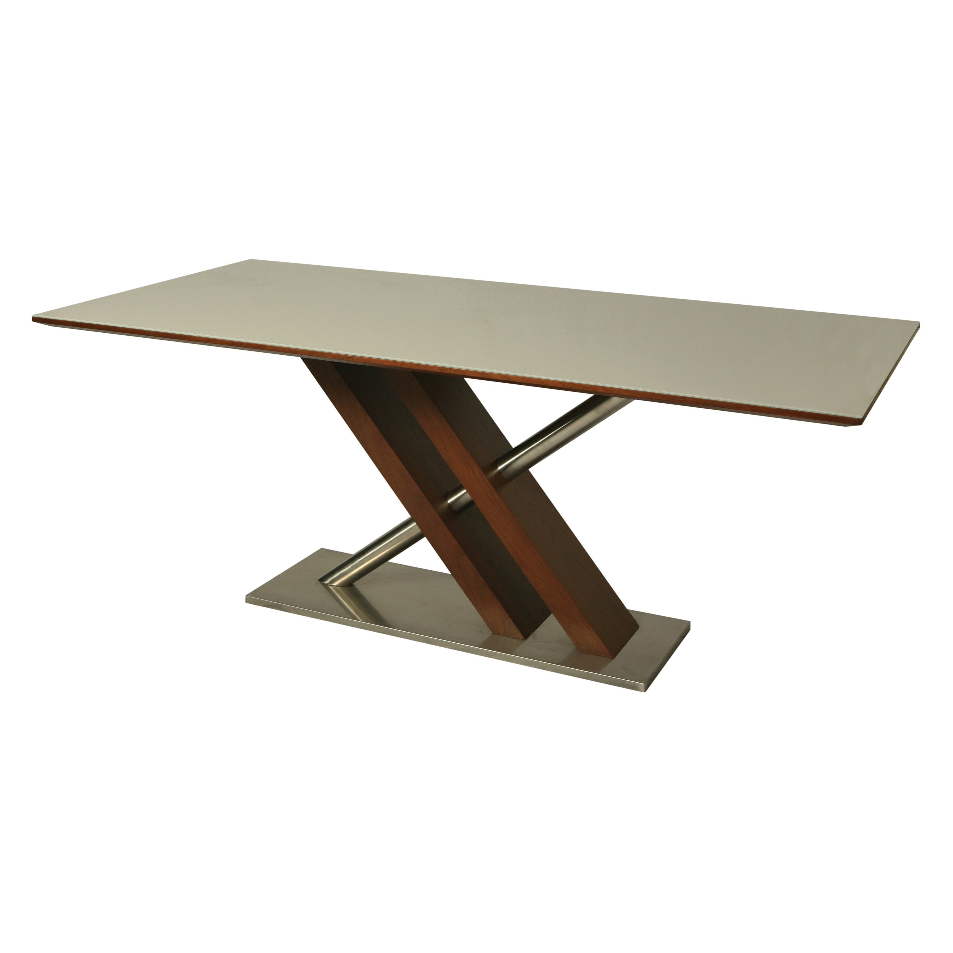 Impacterra Furniture Charlize Glass Top Dining Table