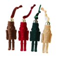thumbnail image 3 of 4 figuras de soldado Cascanueces flocado, títeres de juguete, decoración del hogar, regalo navideño, decoraciones colgantes para puerta de otoño,, 3 of 10