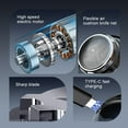 thumbnail image 3 of Maquinilla de afeitar eléctrica recargable por USB con pantalla digital recortadora de barba regalos para hombres, 3 of 9