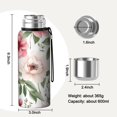 thumbnail image 7 of 20 Oz Pioneer Flower Coffee Tumbler Double Wall Insulated Stainless Steel Water Bottle | Metal Reusable Thermoses Flask with Cup Cap | Leak & Sweat Proof with Anti-Dust Lid, 7 of 7