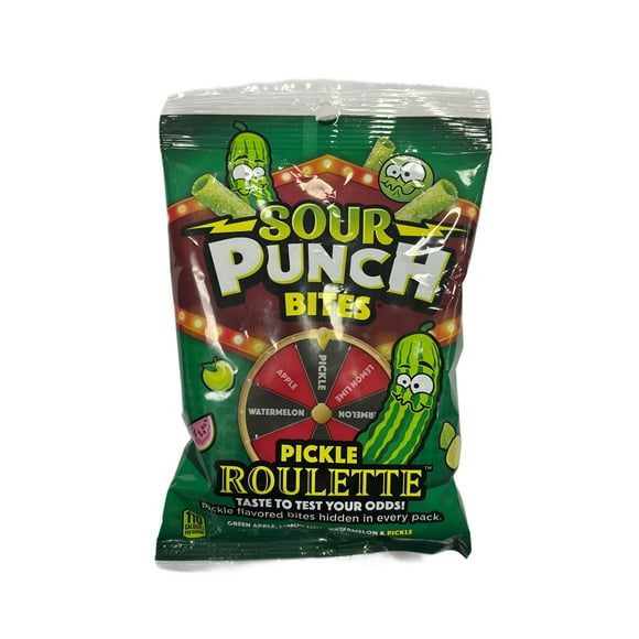Sour Punch Mords Cornichon Sac de Bonbons Roulette 5OZ