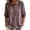 Purple, variant on PBFRDSJ Womens 3/4 Sleeeve Striped Button Down Shirt Vintage Collar Loose Fit Casual Blouse for Office Business