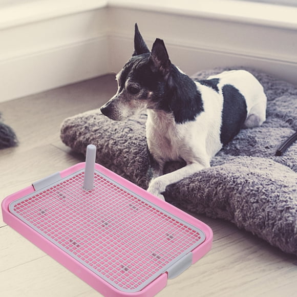 Phenofice Splash Proof Dog Pad Holder Pet Toilet Pink ABS 1Set