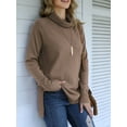 thumbnail image 5 of Anygrew Women Pullover Sweater Long Sleeve Casual Sweaters for Women Turtleneck Knit Jumper, 5 of 6