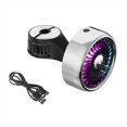 thumbnail image 1 of Ventilador de Asiento de Coche, Mini Ventilador Coche USB para Asiento Trasero, Ventilador Refrigeración de Coche con Luces LED Colores, Ventilador Eléctrico con Clip Ajustable, 1 of 8