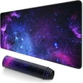 thumbnail image 1 of Extended Large Mouse Pad, XXL Gaming Desk Pad 31.5 x 15.7 Inch, Big Computer Keyboard Mousepad, Waterproof Mouse Mat with Stitched Edges and Non-Slip Base for Office Gaming, Galaxy, 1 of 5