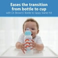 thumbnail image 3 of Dr. Brown's Anti-Colic Options+ Narrow Sippy Bottle Starter Kit, 8oz/250ml, Blue, BPA Free, 6m+, 3 of 13