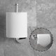thumbnail image 4 of Portarrollos de papel higiénico, soporte de papel higiénico montado en la pared de acero cepillado para baño, acero inoxidable SUS 304, portarrollos de papel higiénico (acero pulido) brillar Electrónica, 4 of 5