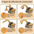 thumbnail image 2 of Diy Construction Kit For Kids, Assemble Truck Vehicles, 4 In 1 Engineering Car With Electric Drill, Educational Gift, 2 of 4