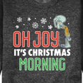 thumbnail image 3 of SpongeBob SquarePants - Oh Joy It's Christmas Morning - Men's Crew Neck Fleece Pullover, 3 of 6