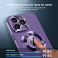 thumbnail image 4 of TECH CIRCLE Magnetic Case For iPhone 13 Pro Max Case,Compatible with MagSafe Magnetic Adsorption Screen Protector Metal Bumper Frame Drop Protection Phone Cover for Apple iPhone 13 Pro Max 2021,Purple, 4 of 9