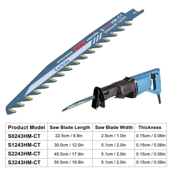 Reciprocating Saw Blade Tungsten Carbide Woodworking Blade Butcher Woodworker Reciprocating Saws