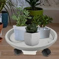 thumbnail image 4 of Plateau pour Plantes avec Roues Plateau Roulant avec Conteneur d'Eau pour Pot de Plante, 4 of 9