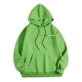 thumbnail image 5 of MHFRRA Sudadera con Capucha con Estampado de Letras para Un Uso Diario Cómodo, Ideal para Salidas Informales y Capas Elegantes Verde, 5 of 5