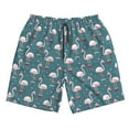 thumbnail image 5 of Goofa Elegant Flamingo Printed Mens Swim Trunks Summer Quick Dry Short Beach Swimwear Bathing Suits-Large, 5 of 9