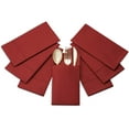 BloominGoods Colored Paper Disposable Dinner Napkins with Flatware Pocket, Burgundy 50Pack