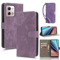 Wallet Case for Moto G Stylus 4G 2023,with RFID Blocking Credit Card Holder, with Wrist Strap PU Leather Magnetic Folio Kickstand Shockproof Women Men Phone case, Purple